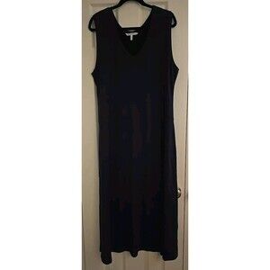 Soft Surroundings Maxi Dress Size‎ 1X Navy Sleeveless